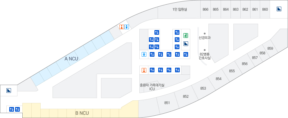 8층 원내 위치도